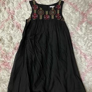 Boho flower sequined tunic with cut out back